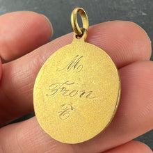 Load image into Gallery viewer, Vintage Saint Christopher 18K Yellow Gold Charm Pendant