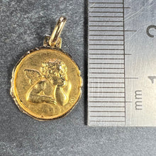 Load image into Gallery viewer, French Raphael’s Cherub 18K Yellow Gold Medal Pendant