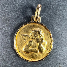 Load image into Gallery viewer, French Raphael’s Cherub 18K Yellow Gold Medal Pendant
