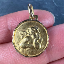 Load image into Gallery viewer, French Raphael’s Cherub 18K Yellow Gold Medal Pendant