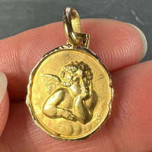 Load image into Gallery viewer, French Raphael’s Cherub 18K Yellow Gold Medal Pendant