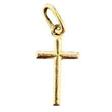 Load image into Gallery viewer, French 18K Yellow Gold Cross Charm Pendant