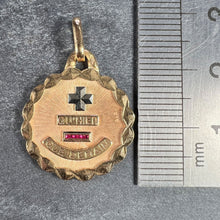 Load image into Gallery viewer, Augis French More Than Yesterday Ruby 18K Yellow Gold Love Charm Pendant