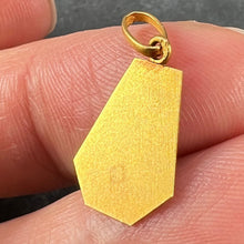 Load image into Gallery viewer, French Yellow Gold Flower Basket Charm Pendant