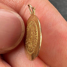 Load image into Gallery viewer, French 18K Yellow Gold Notre Dame de Lourdes Charm Pendant Medal