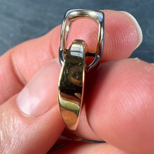 Load image into Gallery viewer, French Spider Web Love Heart 18K Yellow White Gold Pendant