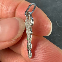 Load image into Gallery viewer, Art Deco Platinum Diamond Ruby Sapphire Emerald Key Charm Pendant