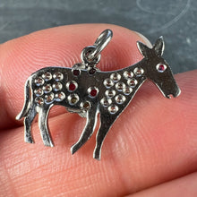 Load image into Gallery viewer, Art Deco Donkey Mule Horse Platinum Diamond Ruby Sapphire Emerald Charm Pendant