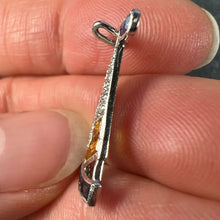 Load image into Gallery viewer, Art Deco Yacht Sailboat Platinum Diamond Sapphire Citrine Charm Pendant