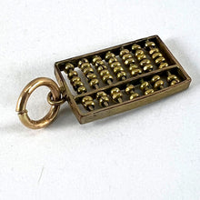 Load image into Gallery viewer, Vintage 14K Yellow Gold Abacus Mathematics Charm Pendant