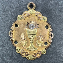 Load image into Gallery viewer, Antique French First Communion Chalice 18K Yellow Rose White Gold Charm Pendant