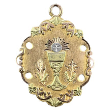 Load image into Gallery viewer, Antique French First Communion Chalice 18K Yellow Rose White Gold Charm Pendant