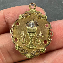 Load image into Gallery viewer, Antique French First Communion Chalice 18K Yellow Rose White Gold Charm Pendant
