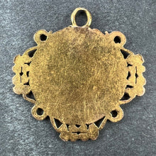 Load image into Gallery viewer, French Good Luck Elephant Four Leaf Clover 18K Yellow Gold Lucky Charm Pendant