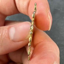 Load image into Gallery viewer, French Good Luck Elephant Four Leaf Clover 18K Yellow Gold Lucky Charm Pendant