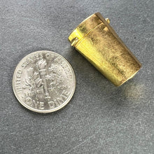 Load image into Gallery viewer, Antique French Pill Box or Miniature Etui 18K Yellow Gold Charm Pendant