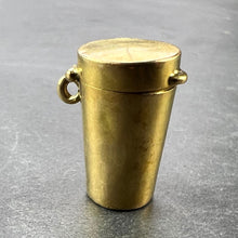 Load image into Gallery viewer, Antique French Pill Box or Miniature Etui 18K Yellow Gold Charm Pendant