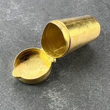 Load image into Gallery viewer, Antique French Pill Box or Miniature Etui 18K Yellow Gold Charm Pendant