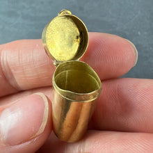 Load image into Gallery viewer, Antique French Pill Box or Miniature Etui 18K Yellow Gold Charm Pendant