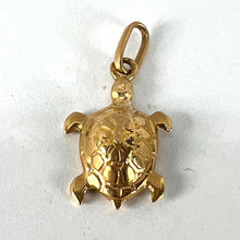 Load image into Gallery viewer, Vintage French 18K Yellow Gold Turtle Tortoise Charm Pendant