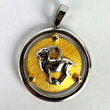Load image into Gallery viewer, Kosun 14K Yellow White Gold Zodiac Capricorn Charm Pendant