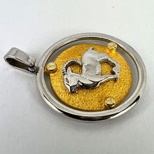 Load image into Gallery viewer, Kosun 14K Yellow White Gold Zodiac Capricorn Charm Pendant