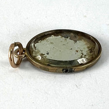 Load image into Gallery viewer, Antique 9K Yellow Gold Mirror Flowers and Leaves Charm Pendant