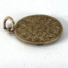 Load image into Gallery viewer, Antique 9K Yellow Gold Mirror Flowers and Leaves Charm Pendant