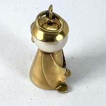 Load image into Gallery viewer, Vintage Mandarin Chinese Man 14K Yellow Gold Cultured Pearl Charm Pendant