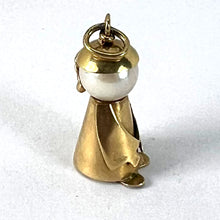 Load image into Gallery viewer, Vintage Mandarin Chinese Man 14K Yellow Gold Cultured Pearl Charm Pendant