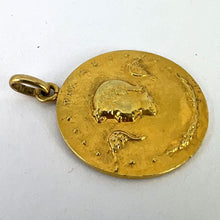 Load image into Gallery viewer, French Monnaie De Paris 18k Yellow Gold Angel of Peace Medal Pendant