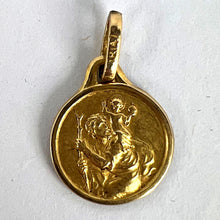 Load image into Gallery viewer, French Vintage ORIA Rolled Gold St Christopher Charm Pendant
