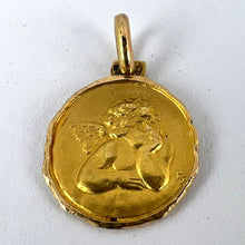 Load image into Gallery viewer, French Raphael’s Cherub 18K Yellow Gold Medal Pendant