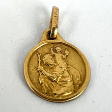 Load image into Gallery viewer, French Vintage ORIA Rolled Gold St Christopher Charm Pendant