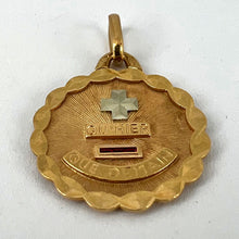 Load image into Gallery viewer, Augis French More Than Yesterday Ruby 18K Yellow Gold Love Charm Pendant