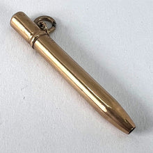 Load image into Gallery viewer, Antique Victorian Propelling Pencil 9K Rose Gold Turquoise Charm Pendant