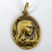 Load image into Gallery viewer, French Rasumny 18K Yellow Gold Virgin Mary Charm Pendant Medal