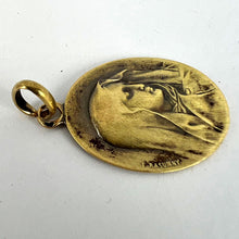 Load image into Gallery viewer, French Rasumny 18K Yellow Gold Virgin Mary Charm Pendant Medal