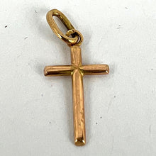 Load image into Gallery viewer, French 18K Yellow Gold Cross Charm Pendant