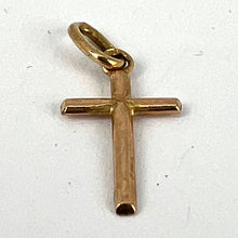 Load image into Gallery viewer, French 18K Yellow Gold Cross Charm Pendant