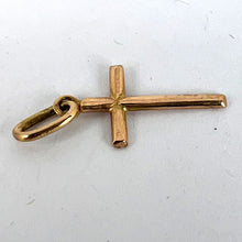 Load image into Gallery viewer, French 18K Yellow Gold Cross Charm Pendant