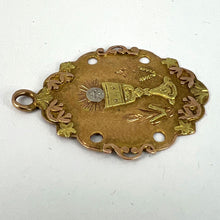 Load image into Gallery viewer, Antique French First Communion Chalice 18K Yellow Rose White Gold Charm Pendant