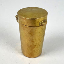 Load image into Gallery viewer, Antique French Pill Box or Miniature Etui 18K Yellow Gold Charm Pendant