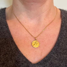 Load image into Gallery viewer, French Raphael’s Cherub 18K Yellow Gold Medal Pendant