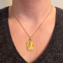 Load image into Gallery viewer, French Saint John the Baptist Jean 18K Yellow Gold Charm Pendant