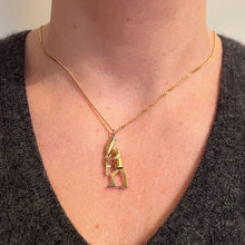 Load image into Gallery viewer, Piper Musician Cartoon Character 18K Yellow White Gold Charm Pendant