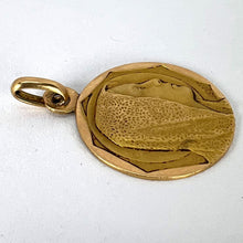 Load image into Gallery viewer, French Religious Virgin Mary 18K Yellow Gold Charm Pendant