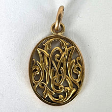 Load image into Gallery viewer, Antique French 18K Yellow Gold OM/MO Initials Monogram Charm Pendant