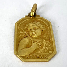 Load image into Gallery viewer, French Saint John the Baptist Jean 18K Yellow Gold Charm Pendant