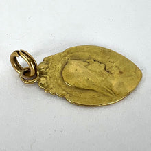 Load image into Gallery viewer, French Religious Virgin Mary 18K Yellow Gold Medal Pendant